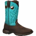 Durango Lady Rebel by Women's Bar None Western Boot, BROWN TURQUOISE, M, Size 6.5 DWRD016
